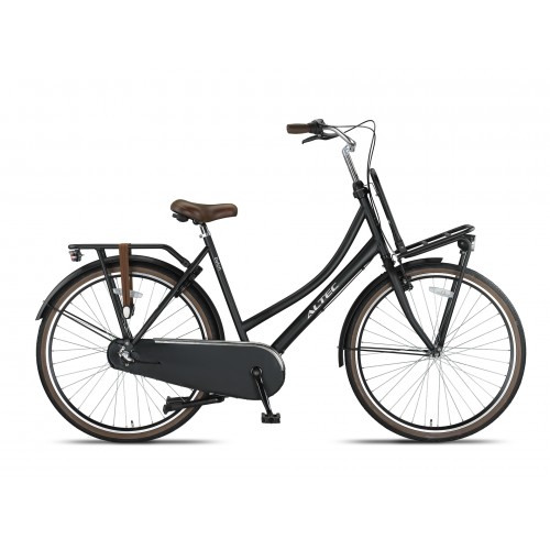 Altec Dutch 28 inch Dames Transportfiets 3 versnellingen Mat Zwart Altec Dutch 28 inch Dames Transportfiets 3 versnellingen Mat Zwart