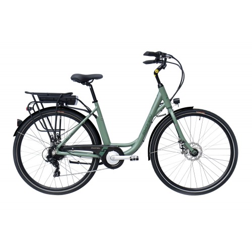 Sydney 28 Inch Elektrische Fiets Achtermotor M.disc 7 Versnellingen Groen Sydney 28 Inch Elektrische Fiets Achtermotor M.disc 7 Versnellingen Groen