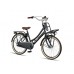 Altec Dutch 26 inch Meisjesfiets 3 versnellingen transportfiets Mat Zwart 