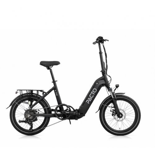 Pacto E-one Elektrische Vouwfiets 20 Inch 7 Versnellingen Mat Zwart M.disc Pacto E-one Elektrische Vouwfiets 20 Inch 7 Versnellingen Mat Zwart M.disc