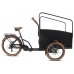 Vogue Caddy Elektrische Bakfiets 7 Versnellingen Hydraulische schijfremmen Mat Zwart-Bruin