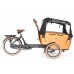 Vogue Carry 3 Elektrische Bakfiets Middenmotor Hydr. 8 Versnellingen Mat Zwart Bruin