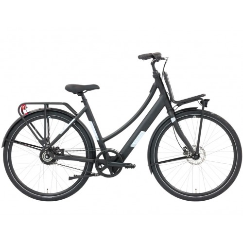 Popal Royl1 28 Inch Elektrische Transportfiets (Riemaandrijving) Mat Zwart