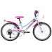 Lombardo Cremona 20 Inch Meisjesfiets 6 Versnellingen Munt Groen-Roze