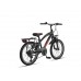 Altec Dakota Plus  20 inch Jongensfiets 7 Versnellingen Zwart Rood