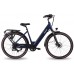 Crown Porto 28 Inch E-bike Dame 7 Versnellingen (Achterwielaandrijving) Hydraulisch Night Blue