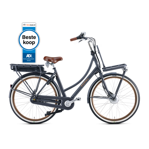 Popal Prestige Elektrische Transportfiets Dame Petrol Blauw 7 Versnellingen