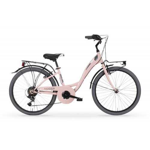 MBM Agora 24 Inch Meisjesfiets 6 Versnellingen Roze MBM Agora 24 Inch Meisjesfiets 6 Versnellingen Roze