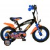 Volare Hot Wheels Jongensfiets 12 Inch Zwart Oranje Blauw