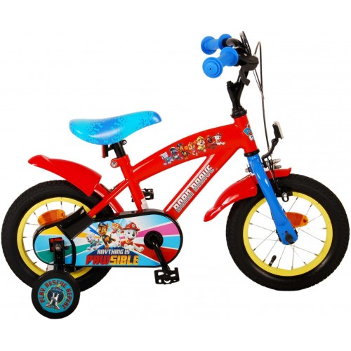 Volare Paw Patrol Jongensfiets 12 inch Rood-Blauw Volare Paw Patrol Jongensfiets 12 inch Rood-Blauw