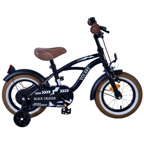 Volare Black Cruiser Jongensfiets 12 Inch