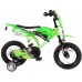 Volare Motorbike 12 Inch Jongensfiets Zwart Groen