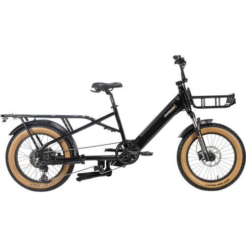 Lombardo Mondello Longtail E-bike 20 Inch Achtermotor Hydr. Zwart Lombardo Mondello Longtail E-bike 20 Inch Achtermotor Hydr. Zwart