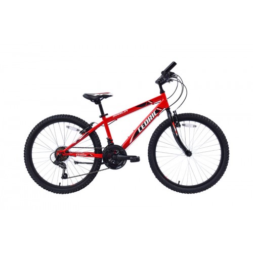 Marlin Cedric 24 Inch mountainbike 18 versnellingen jongens Rood Marlin Cedric 24 Inch mountainbike 18 versnellingen jongens Rood