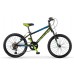 MBM District 20 Inch Mountainbike Jongens Zwart-Groen 6 Versnellingen