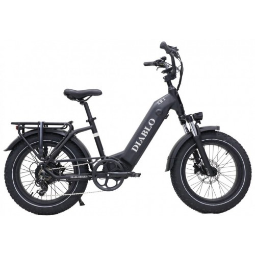 Diablo XR1 Elektrische-Fatbike Mat Zwart 7 Versnellingen Hydr. Diablo XR1 Elektrische-Fatbike Mat Zwart 7 Versnellingen Hydr.