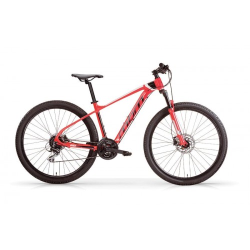 MBM Quarx 29 Inch Mountainbike 27 Versnellingen Hydraulische Schijfrem Rood MBM Quarx 29 Inch Mountainbike 27 Versnellingen Hydraulische Schijfrem Rood