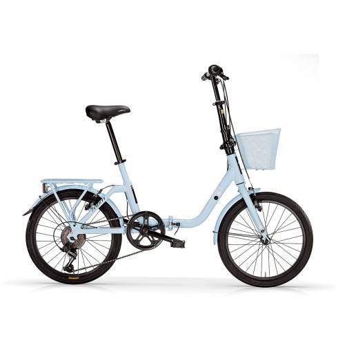 MBM Kangaroo Vouwfiets 6 versnellingen 20 Inch Lichtblauw