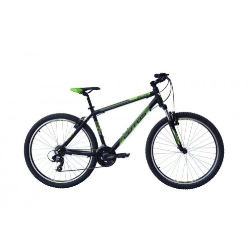 Elite Lotus 27,5 Inch Mountainbike Zwart Groen 21 versnellingen