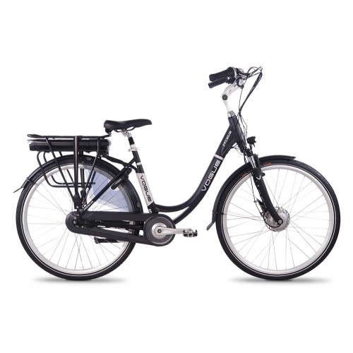 Vogue Premium Elektrische-Fiets Mat Zwart 7 Versnellingen